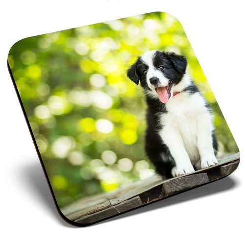 Square single coaster black - single,