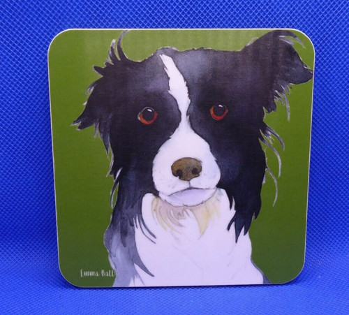 Single coaster border collie - single,