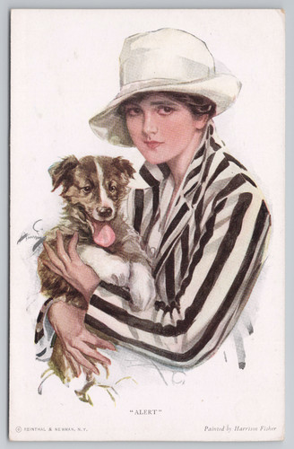 Artist signed harrison fisher - harrison,