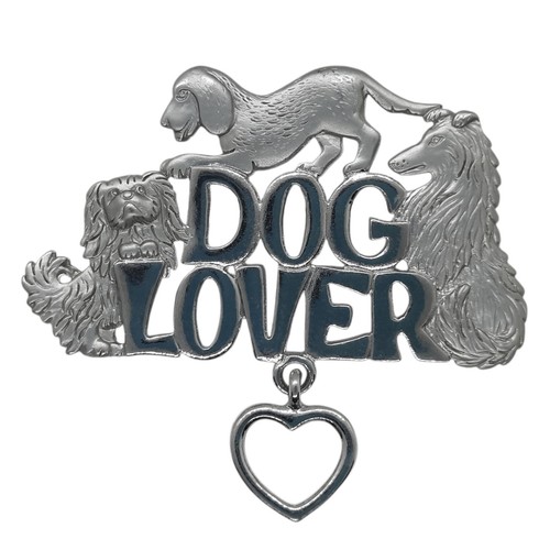 Vtg dog lover heart - dog,