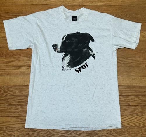 Vtg 90s spot border collie - border, dog