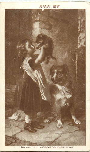 Sheahan posstcard kiss girl - kiss, me